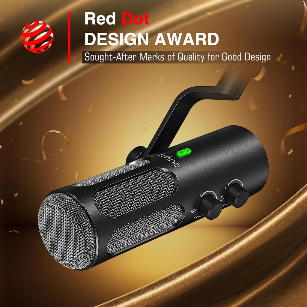 USB-кабель FIFINE Dynamic Noise совместим со стереозвуком Mini Mute Live Game, идеально подходит для записи голоса, микрофон Tank3, подключение USB/XLR,