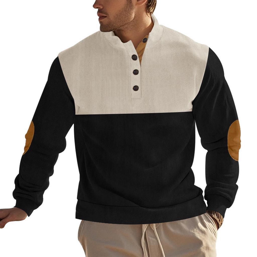 Men's Standing Collar Sweatshirt Is Outdoor Casual Sweaters Tops