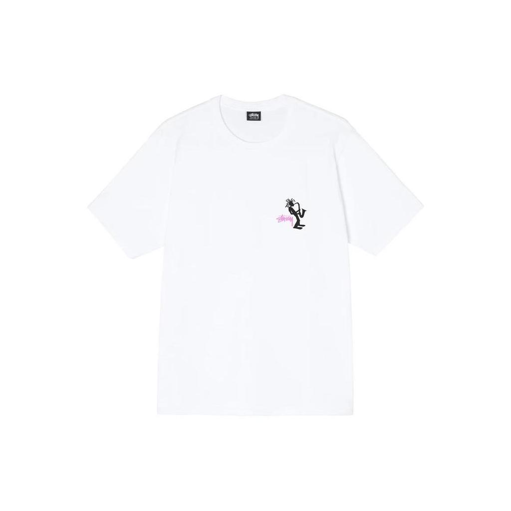 Stussy Мужская футболка с принтом и круглым вырезом Белый 3903760