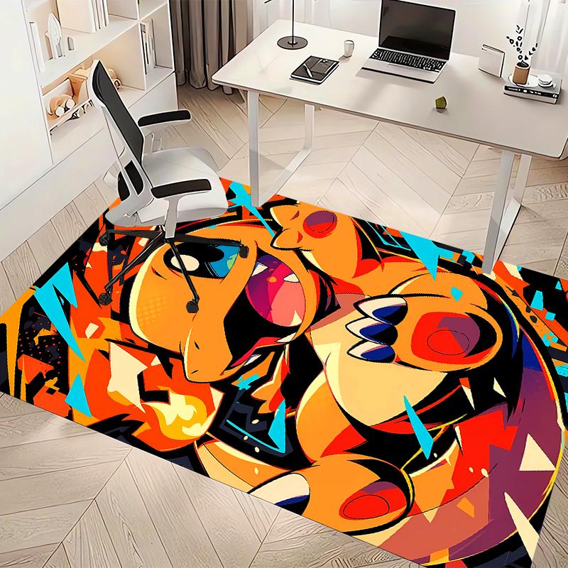 Pokémon Printed Absorbent Washable Carpet, Non-Slip Bathroom Mats, Kitchen Rugs, Yoga Mat,Living Room Entrance, Camping Picnic Rugs