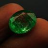 Natural Green Emerald Loose Gemstone 3.95 ct Top Rich Oval Cut for Jewelry Making and Crafts