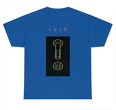 Футболка с альбомом Counterparts группы Rush синяя Унисекс Все размеры S-5XL Унисекс Футболка