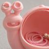 Компактный контейнер для хранения, милая коробочка-улитка, 3D-печатный оригинальный сувенир, шкатулка для безделушек и украшений с крышкой, забавный настольный органайзер для резинок, маленький