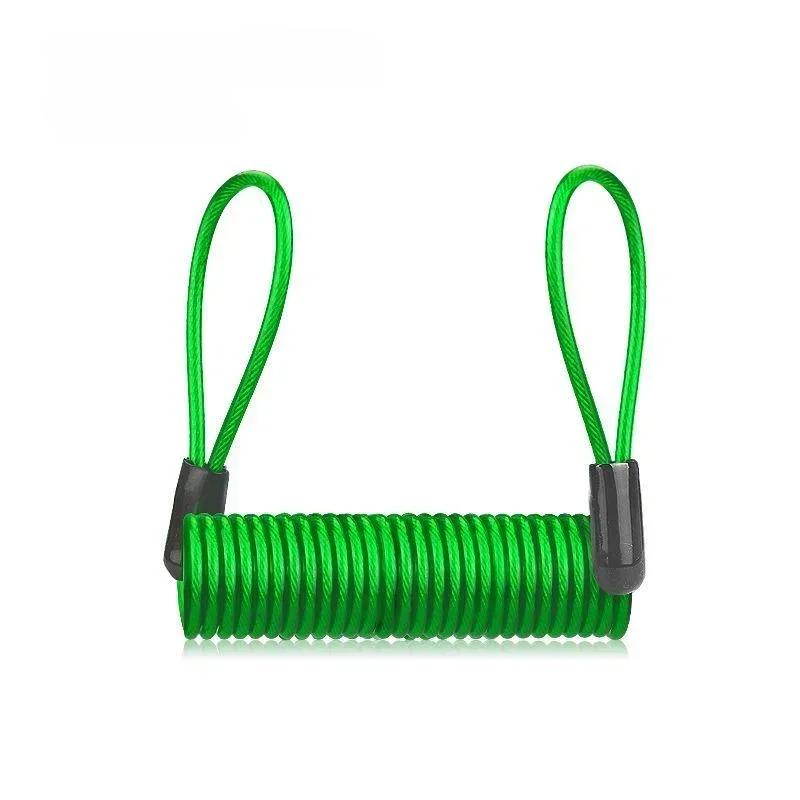 Bike Spring Cable Lock Anti-Theft Rope Alarm Disc Lock Bicycle Security Reminder Motorcycle Theft Protection 120-145cm