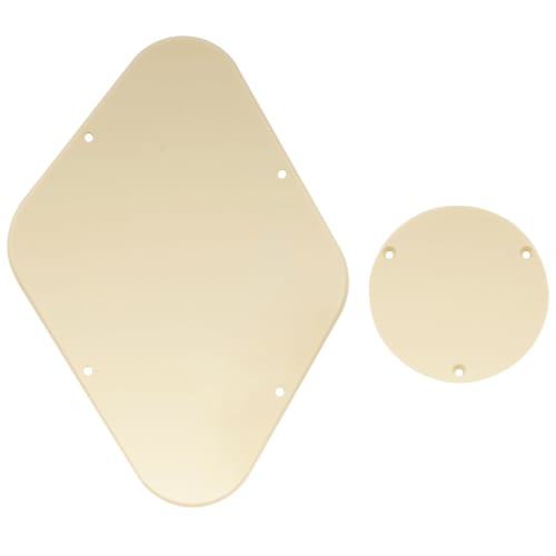 Musiclily LP-Type Back Plate/Control Cavity Set for USA Gibson Les Paul Electric Guitars, 1 Piece, Cream