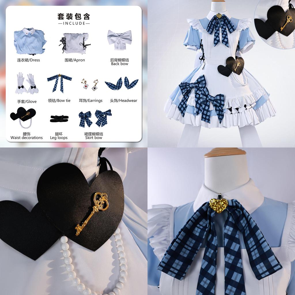 Косплей-костюм Lovelive с белыми чулками до бедра для ролевой игры