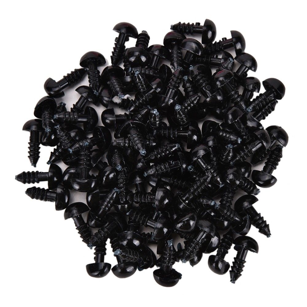 100 шт. Пуговицы для поделок в виде медведя, игрушки, аксессуары для кукол, детали безопасности, носы для кукол, треугольный нос