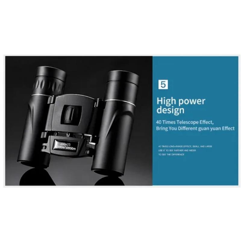 Upgrade 800X25 500X25 Powerful Binoculars Long Range Telescope HD Zoom Portable Folding Low Light Night Vision Monocular 4K for Hunting Tourism