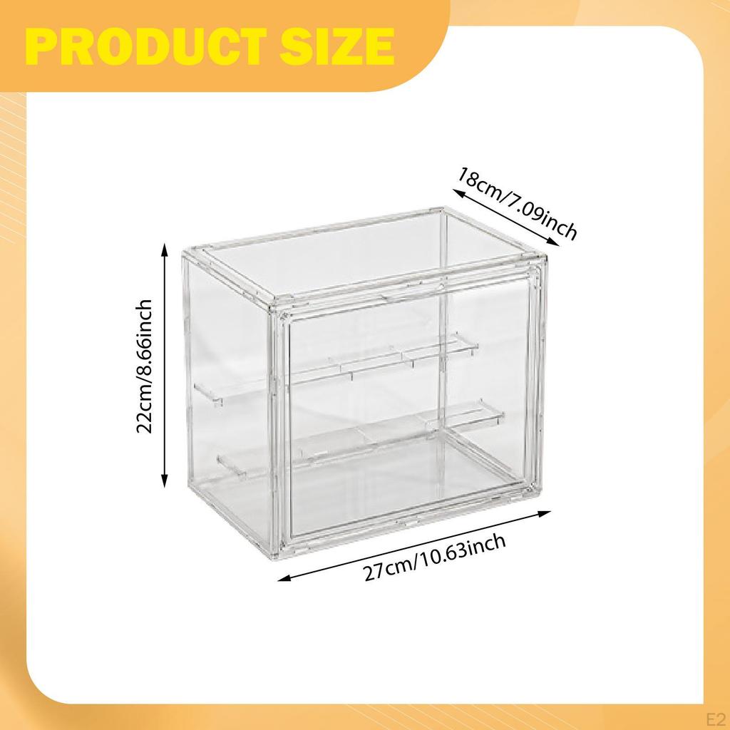 Прозрачная витрина для фигурок Фигурка Портативный контейнер для мелких игрушек Настольная Современная