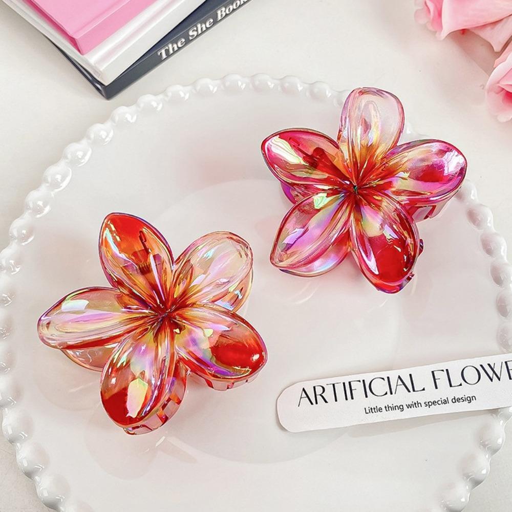 Bohemia Яйцо Цветок Большой Коготь Головной Убор Заколка Для Волос Конский Хвост Модные Цветочные Заколки Для Волос Отпуск