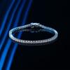 2.5mm 6 Points Moissanite Bracelet Ins Niche Design 2023 New Style Simple Sterling Silver Light Luxury Female Birthday Gift