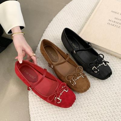 Виноград Мама Studiolee Французский Девушка Бант Универсальный Нос Пятачок Мэри Джейн Одинарная Обувь Женщины