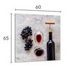 PANEL SZKLANY DO KUCHNI 60x65 Wino