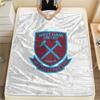 West Ham United F.C Flannel Blanket, High quality Comfortable for All Seasons, Home Decor, Warmth and Comfort