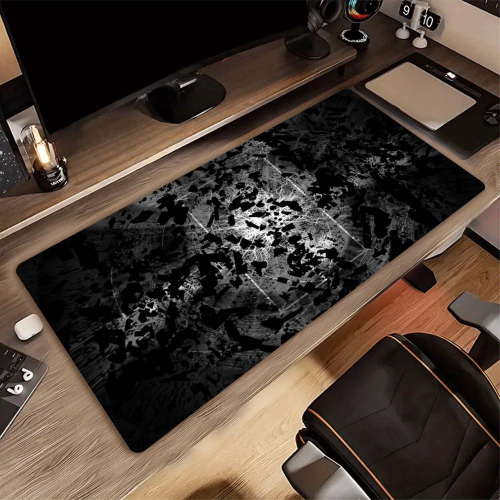 XXL Abstract Purple Large Mousepad Neon Lightning Fragment Pattern Deskmat Non-Slip Rubber Gaming Pc Keyboard Gamer Mouse Mats