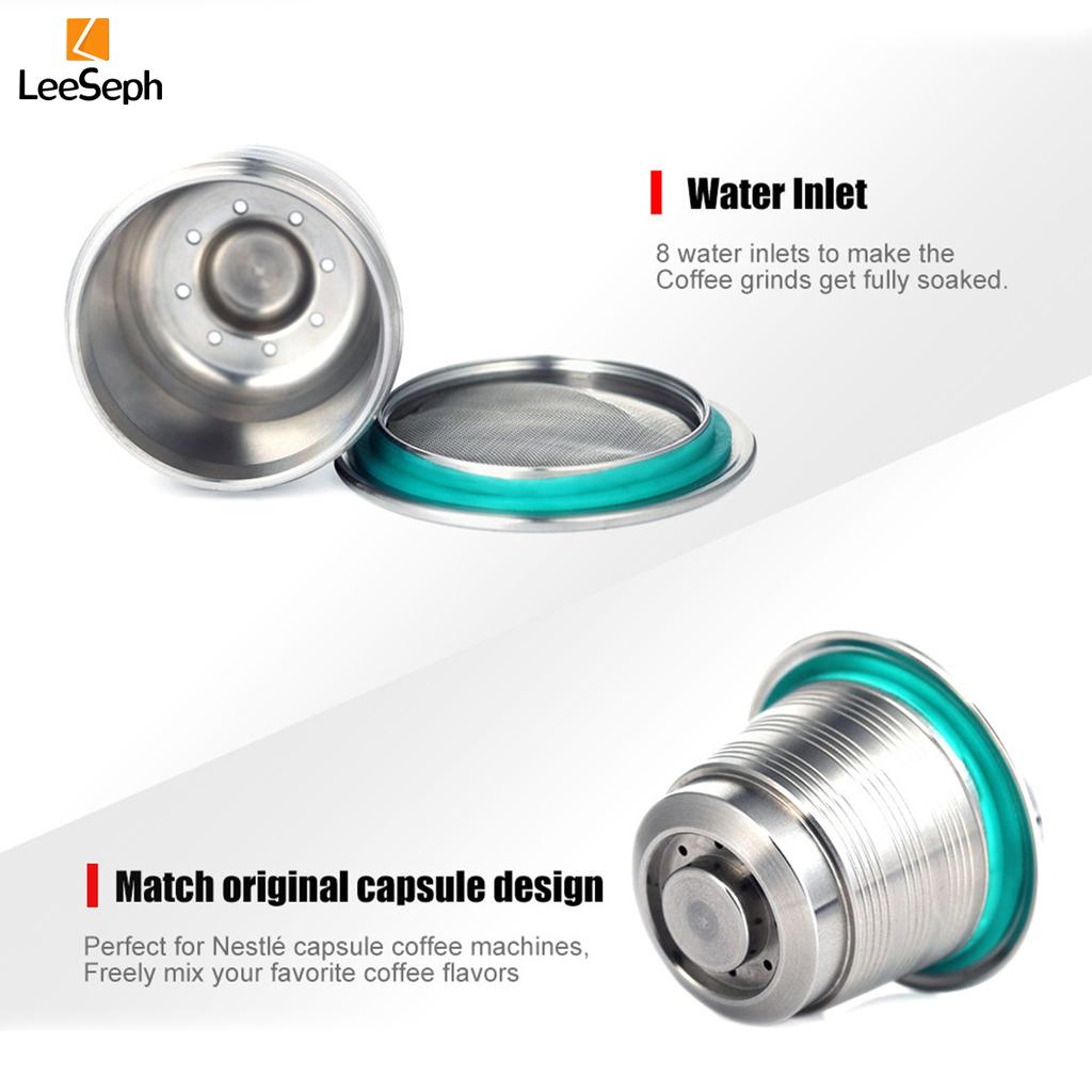 Набор из кофейных капсул из нержавеющей стали, чашка и темпер для кофе с ложкой-щеткой, для домашнего кафе, ресторана, бара, кофейные аксессуары