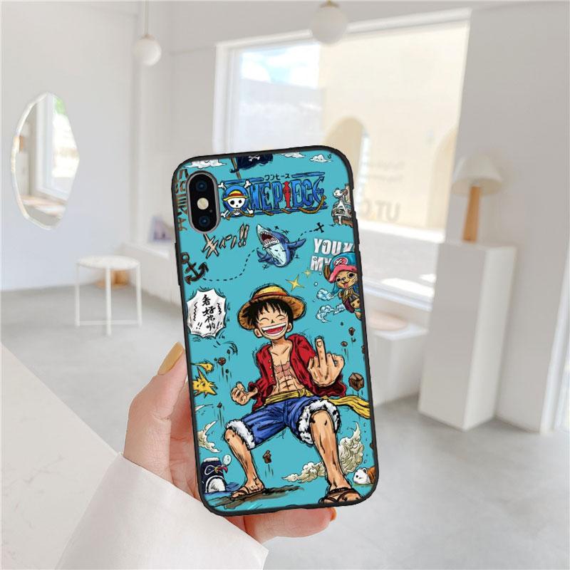 Luffy One Piece Soft Shell Phone Case for Xiaomi Poco C40 C50 C51 C55 C65 C71 C75 F3 F5 F6 F7 M2 M3 Pro Ultra