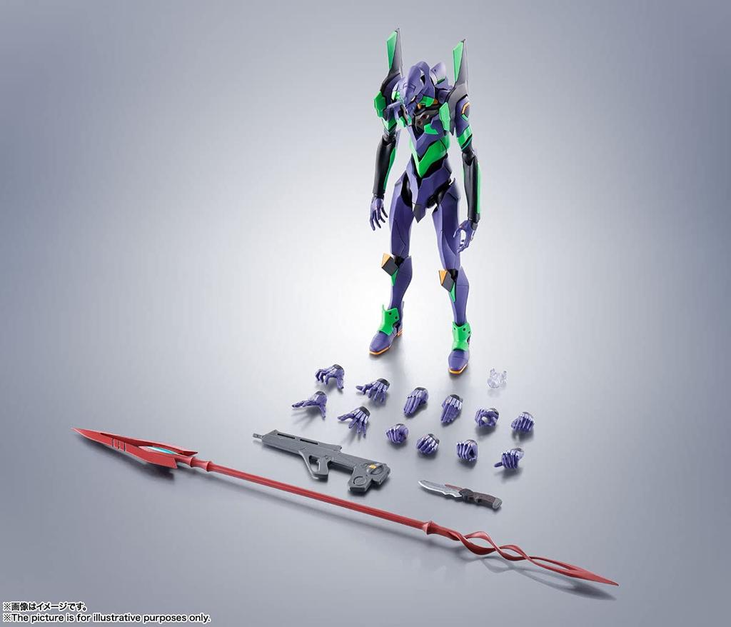 TAMASHII NATIONS ROBOT Spirits Evangelion Evangelion Unit 01 Копье Кассия Цветная 170 мм окрашенная подвижная фигурка BAS62117 [БОКОВАЯ EVA] + (Продление