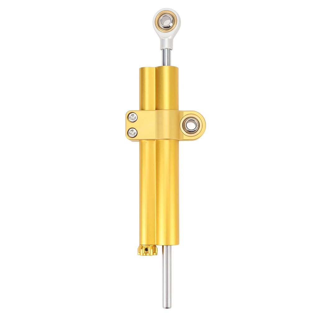 Motorcycle Steering Damper Stabilizer Adjustable Enhances Stability Increases Safety Universal Fit for Motorbikes Gold
