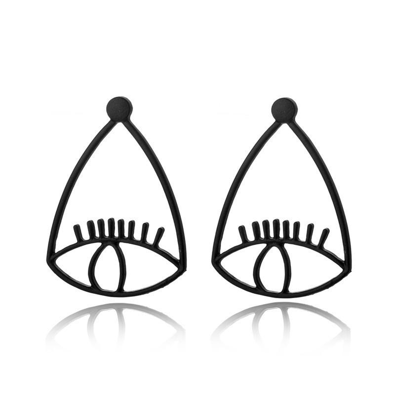 Geometric Eye New Earrings Minimalist Alloy Jewelry For Fashionable Women
