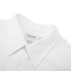 Calvin Klein Solid Color Single-Breasted Loose Cotton Short Sleeve Shirt Men Tops Moonlight-White 40LM114-YAA