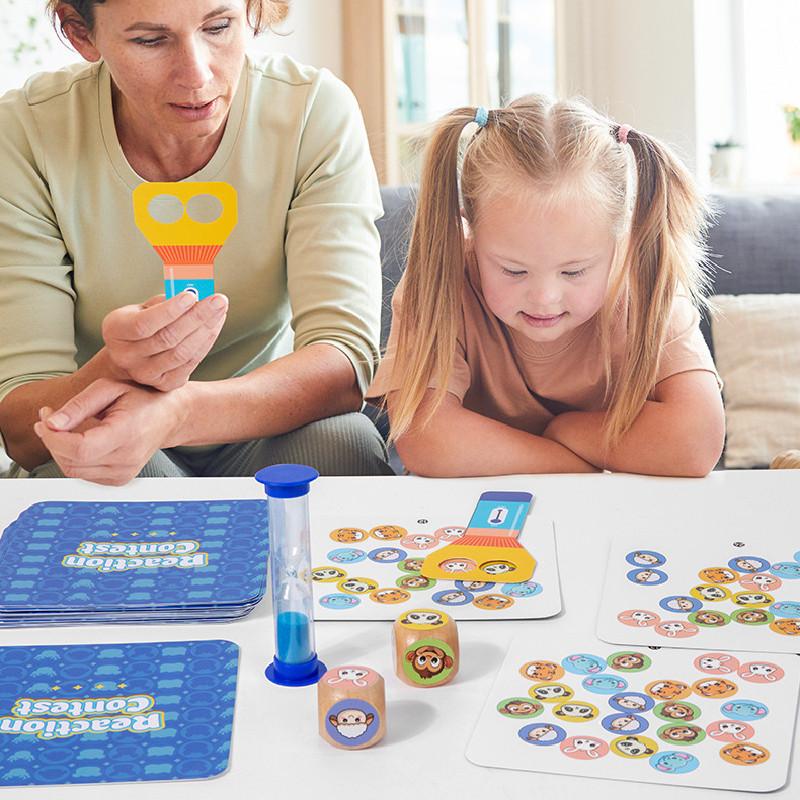 Реакция Конкурсная Игра Карта Детская Головоломка Игрушка Для Взаимодействия Родитель-Ребенок