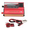 Красный автомобильный преобразователь мощности DC 12V 24V в AC 220V 50Hz 420W номинальная мощность ЖК-экран с 1 розеткой переменного тока окружающая подсветка