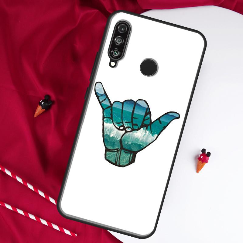 Shaka Surf Hang loose For Huawei Nova 9 SE 10 5T Y90 Y70 Y60 Y61 Y91 Y72 12i 12s 11i P60 Pro P20 P30 P40 Lite Case