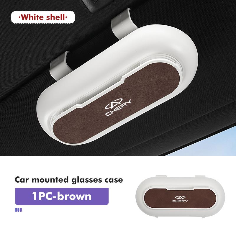 Car Sun Visor Glasses Case Multifunctional Holder Sunglasses Box For Chery Tiggo 5 2 3 7 PRO 8 5X Amulet IQ QQ Fulwin Face  LL2