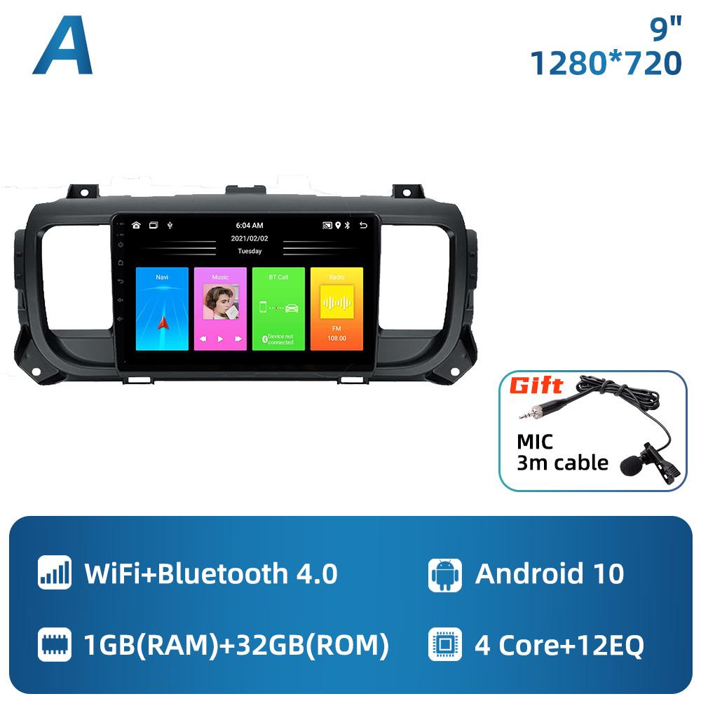 Автомобильное радио для Peugeot Expert 3 Citroen Jumpy 3 SpaceTourer 2016 - 2021 2Din Android Автомобильный мультимедийный проигрыватель CarPlay GPS-навигация