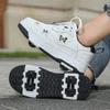 Autumn And Winter Leather Surface Waterproof And Comfortable Children'S Four-Wheel Sports Shoes Runaway Shoes Roller Skates Pink, Purple