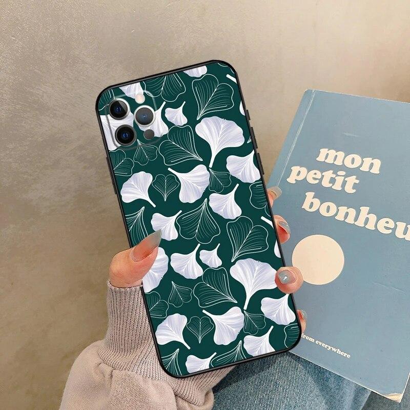 Чехол для телефона Ginkgo Leaf Gold Fol Art для iPhone Samsung Galaxy Redmi Xiaomi Oppo OnePlus Note SA 7 8 9 10 11 12 13 14 20 21 22 23 53 54 Pro Max Ultra