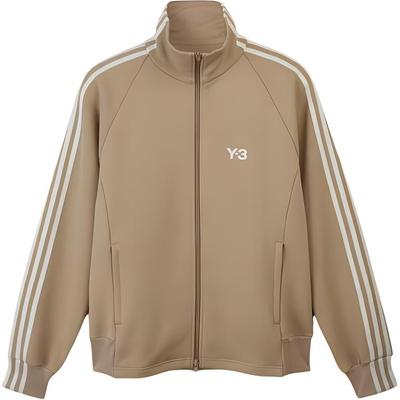 Y-3 3-полосатый спортивный топ в полоску, удобный воротник-стойка, свободный свитшот с длинными рукавами, топы унисекс цвета хаки IZ3125