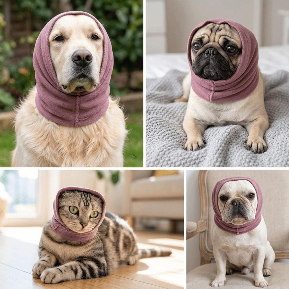 High Stretch Dog Ear Hood Washable Noise Block Earmuffs Light Weight Pet Ear Cap Storm Relief