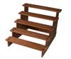 Rowaica Деревянная настольная подставка-витрина, Лестница, Многоярусная платформа для фигурок, Акриловые подставки и Коллекций (Пять ярусов)