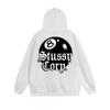 Mens Hooded Zip-Up Sweatshirt With Letter Print Loose Fit Cotton Pullover Winter Daily Wear