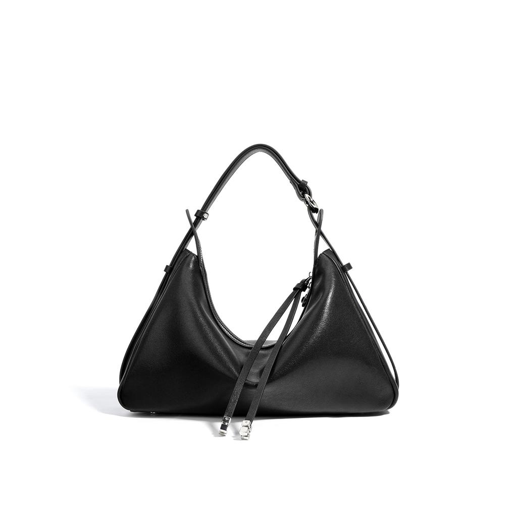 Leather Underarm Bag New Women's Bag Niche Messenger Bag Cowhide Crescent Fashion Shoulder Bag