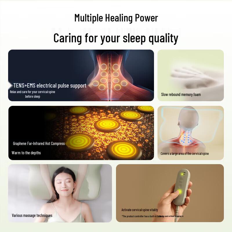 SKG P5 Pulse Heat Neck Massager Pillow CN plug (adapter included)