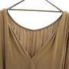 eimy istoire No sleeve Open back, volume pleated Long dress S Brown Women Used