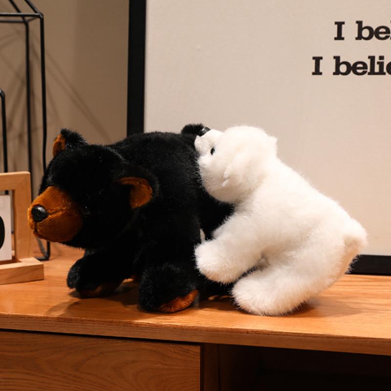 Плюшевый мультяшный медведь, мягкая игрушка с длинным ворсом для подарка детям