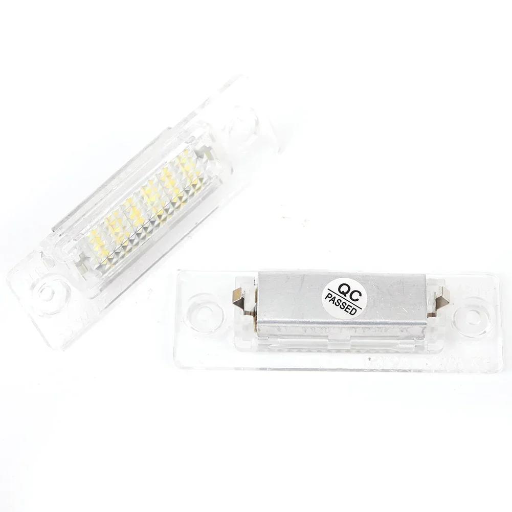 2 шт. 18SMD светодиодный фонарь подсветки номерного знака 6000K белый для Touran для Passat T5 для Skoda для Superb MK1 3U B5 аксессуары для транспортных средств