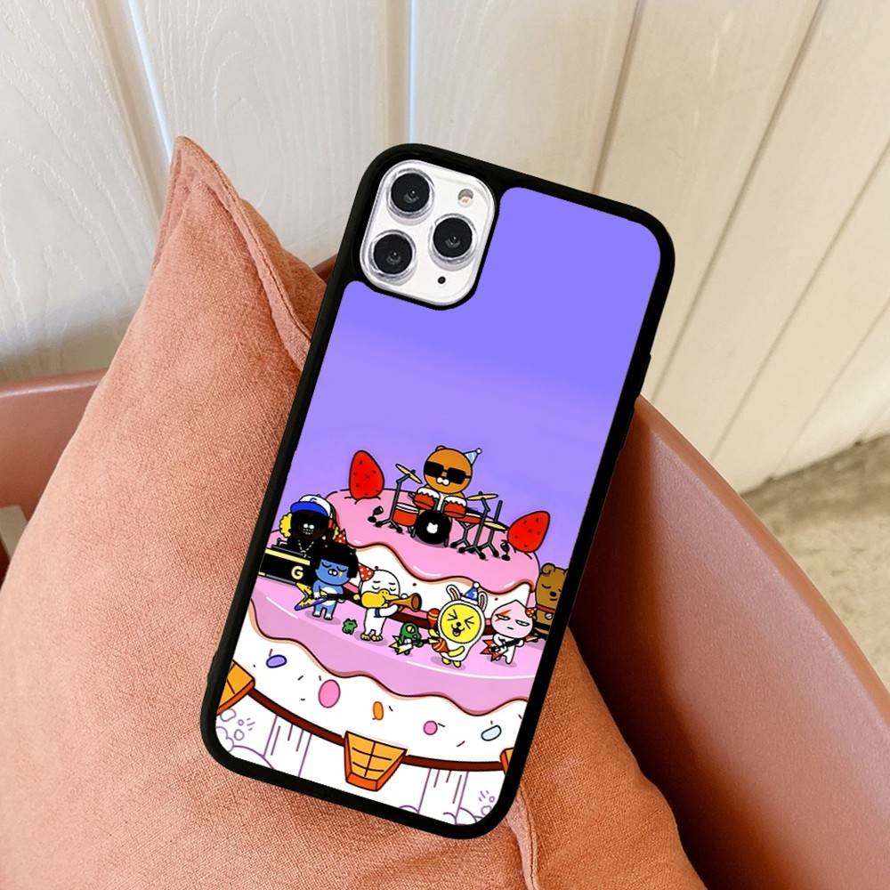 Cartoon K-KAKAO CUTE F-FRIENDS For IPhone 17 16 Pro Max Air 15 14 13 12 Mini Plus 11 Hard PC+TPU Phone Back Cover
