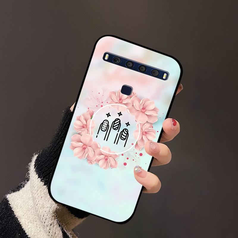 For TCL 10 Lite Case Silicon TPU Flower Landscape Phone Cases On for TCL 10L T770H T770B Portector Soft Cover 10Lite 4187U