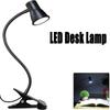 USB Charging Clip On Reading Light Black Table Lamp Anti-glare Design LED Desk Lamp Bedroom