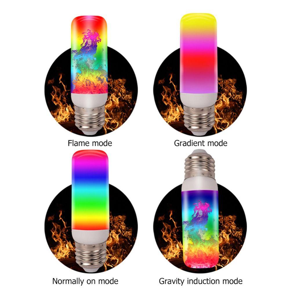 Waterproof LED Flicker Flame Light Bulb E27 Simulated Burning Lamp Dynamic Flame Bulb Easter