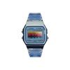 Casio Часы с кварцевым механизмом и полимерным ремешком из коллекции Custom Collection Мужские часы Синий циферблат F-91WS-2(Watch5--)