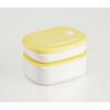 Skater Rice Container, 200ml, Thin, Powder Pastel Yellow, SLG1, for Freezing and Preparing Rice