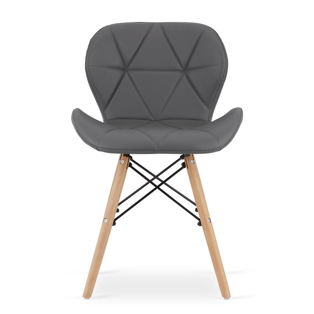 LAGO eco-leather chair - gray x 1