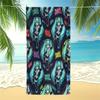 Cute Chibi Hatsune Miku Beach Towel HD Print Pool Towel Camping Bath Towel Blanket Lightweight Absorbent for Teens Beach Pool