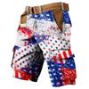 Мужские рабочие шорты с принтом Дня независимости и несколькими карманами